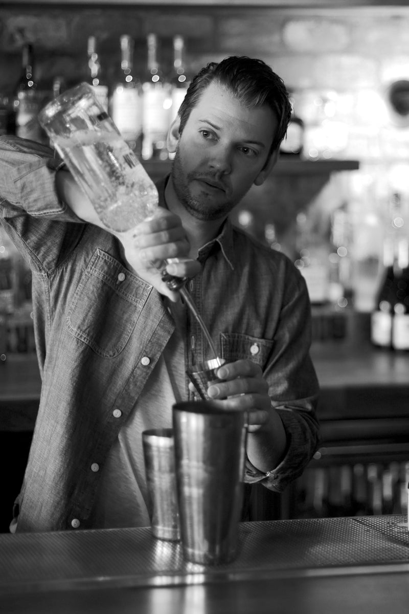 Man making a cocktail