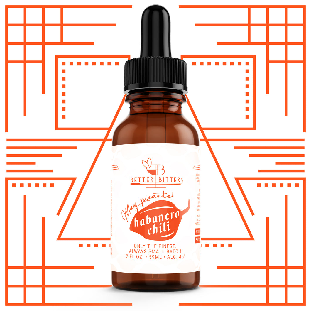 Habanero Chili Bitters 2oz bottle